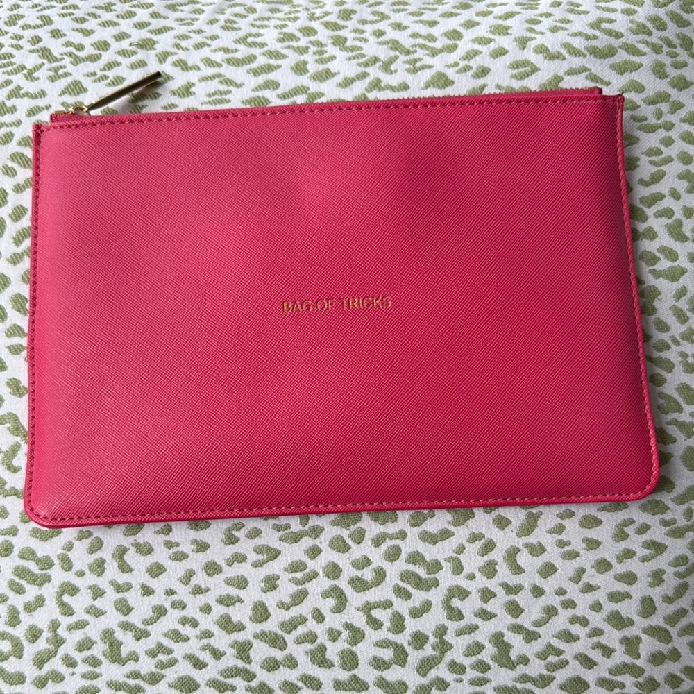 Katie Loxton Vibrant Pink Cosmetic Bag Sleek Design Medium Size